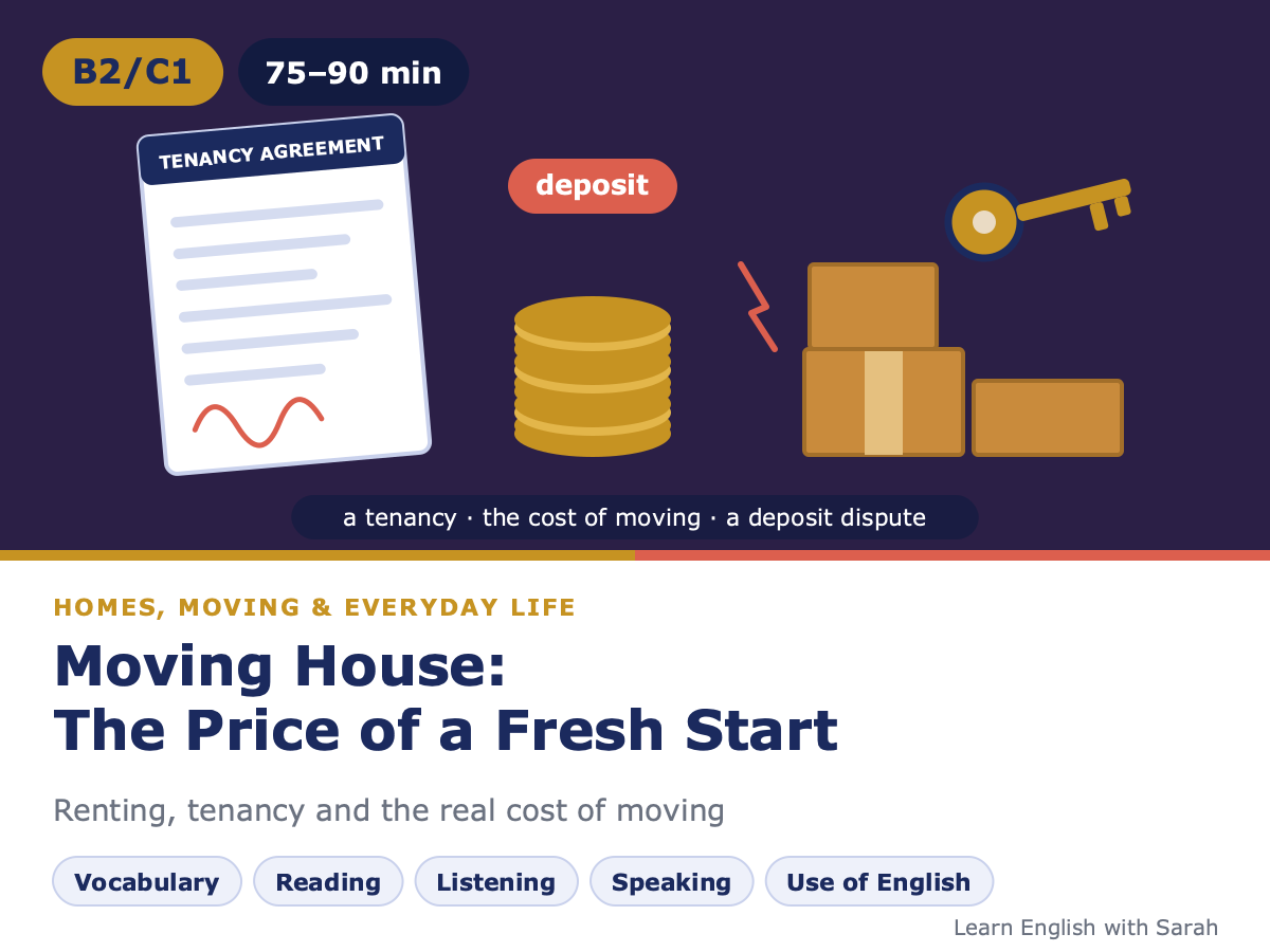 Lesson card: Moving House: The Price of a Fresh Start